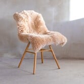 Neuseeländisches Schaffell - Beige - Extra Large (100-110cm)