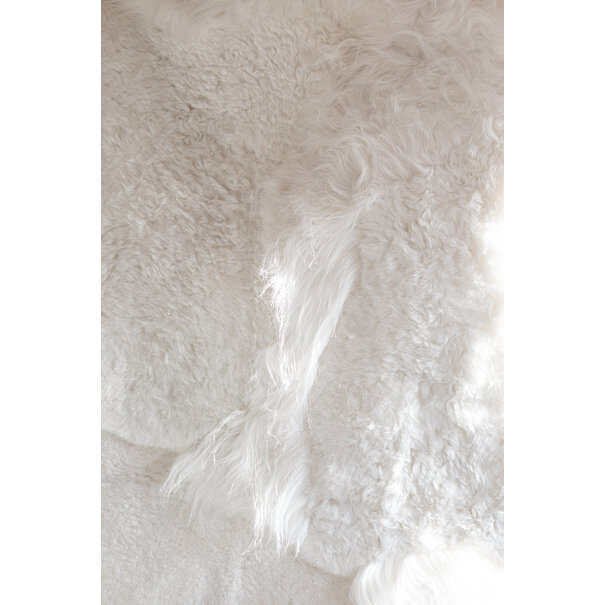 Van Buren seit 1861  Melange-Schaffellkissen – 50 x 50 cm