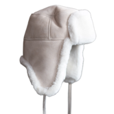 Schaffell-Pilotenmütze Olaf – Weiß