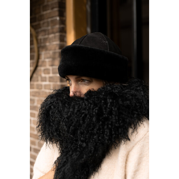 Van Buren seit 1861 Damenhut aus Schaffell Neva - Kamel