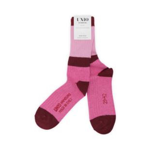 Wollsocken - Glitzer Rosa/Burgund