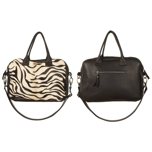 Van Buren seit 1861 Tasche Milou - Schwarz/zebra