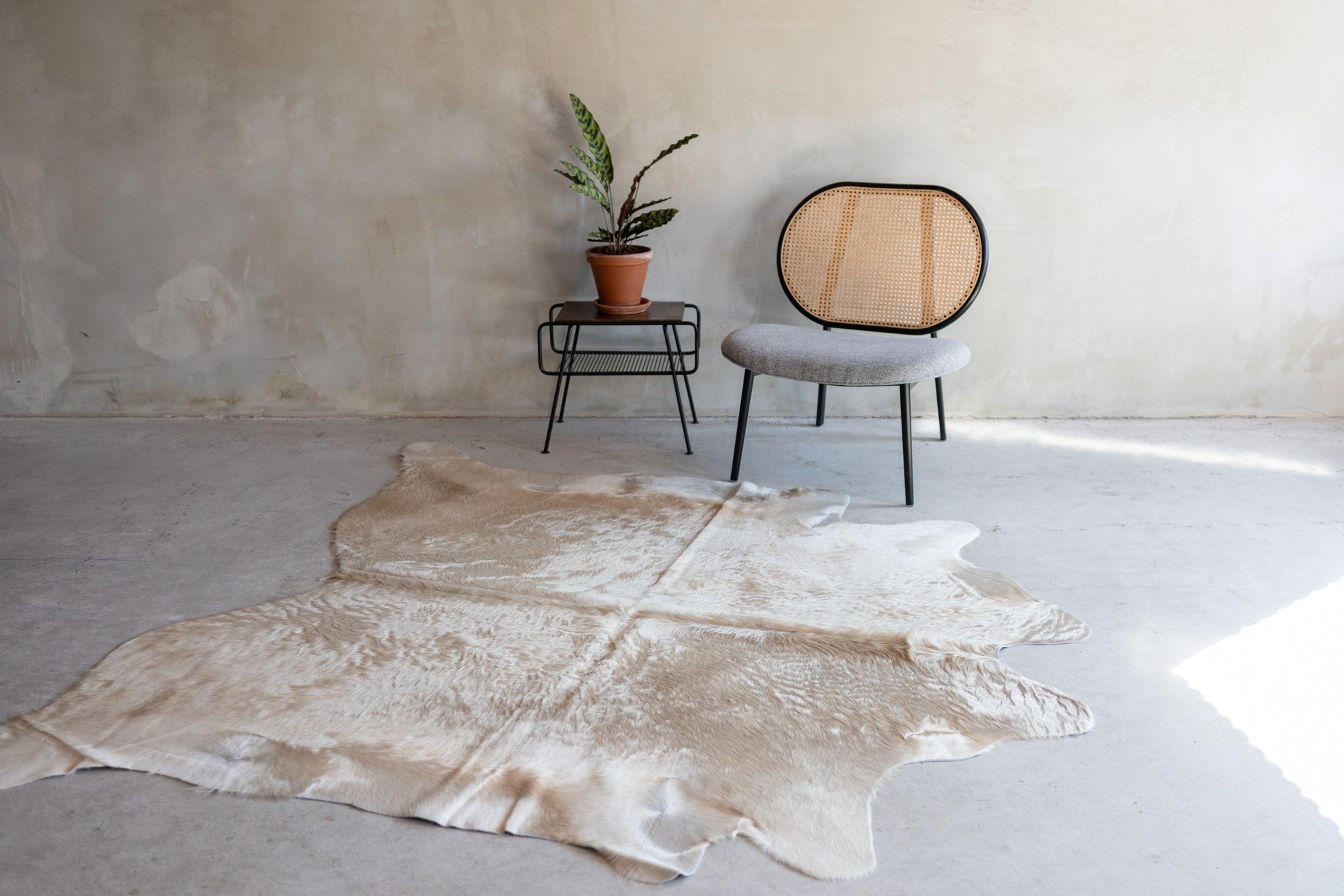 Kuhfell champagne - 3-4m² - KH-010
