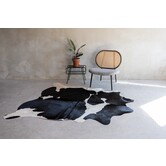 Kuhfell schwarz und weiß - 3-4m² - KH-026