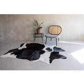 Kuhfell schwarz und weiß - 3-4m² - KH-028