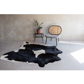 Kuhfell schwarz und weiß - 3-4m² - KH-030