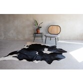 Kuhfell schwarz und weiß - 3-4m² - KH-033