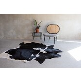 Kuhfell schwarz und weiß - 3-4m² - KH-034