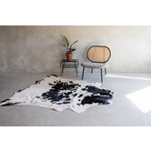 Kuhfell schwarz und weiß - 3-4m² - KH-035