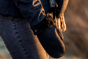 Lammfell  Unisex Fäustlinge