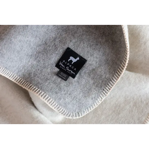 Van Buren seit 1861 Babydecke aus Alpakawolle - Grau