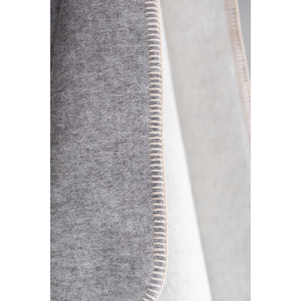 Van Buren seit 1861 Babydecke aus Alpakawolle - Grau