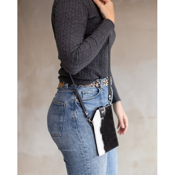 Van Buren seit 1861 Telefontasche - Schwarz und weiß