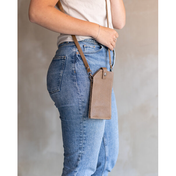 Van Buren seit 1861 Telefontasche - Zand leder