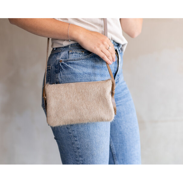 Van Buren seit 1861 Crossbody clutch - Champagne