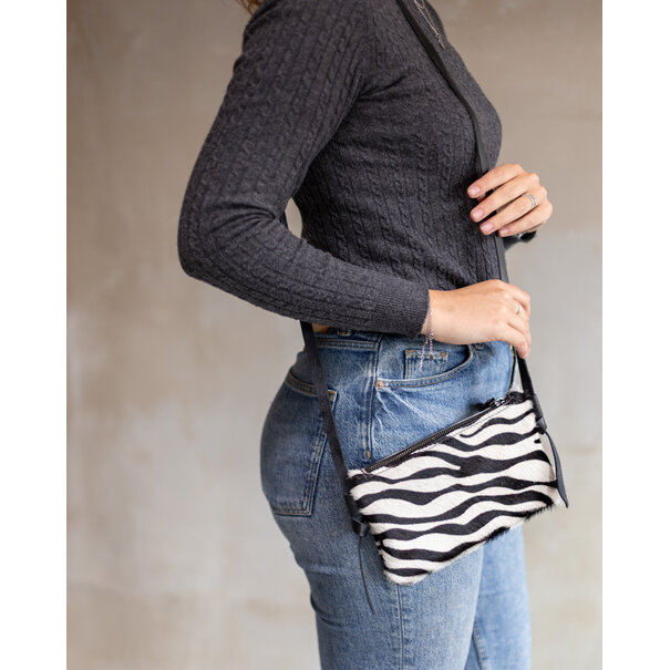 Van Buren seit 1861 Crossbody clutch - Zebra