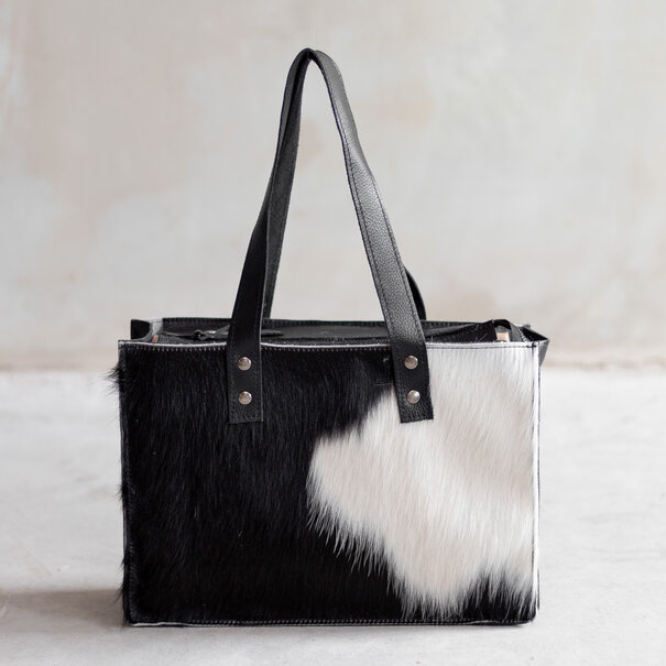 Van Buren seit 1861 Handtasche - Schwarz und Weiß