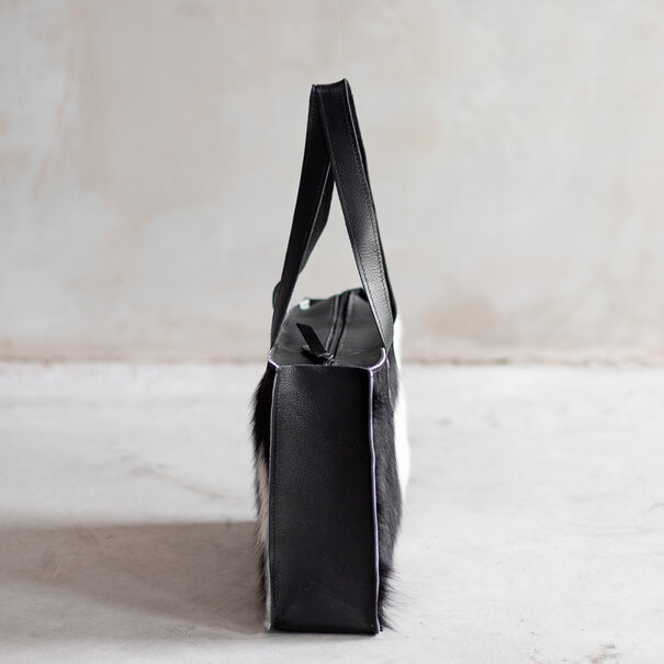 Van Buren seit 1861 Handtasche - Schwarz und Weiß