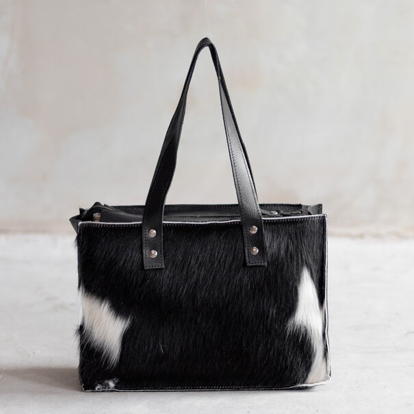 Van Buren seit 1861 Handtasche - Schwarz und Weiß