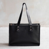 Handtasche - Zwart leder