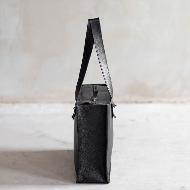 Van Buren seit 1861 Handtasche - Zwart leder