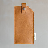 Brillenetui - Cognac leder