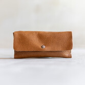 Brillenetui Magnet - Cognacfarbenes Leder