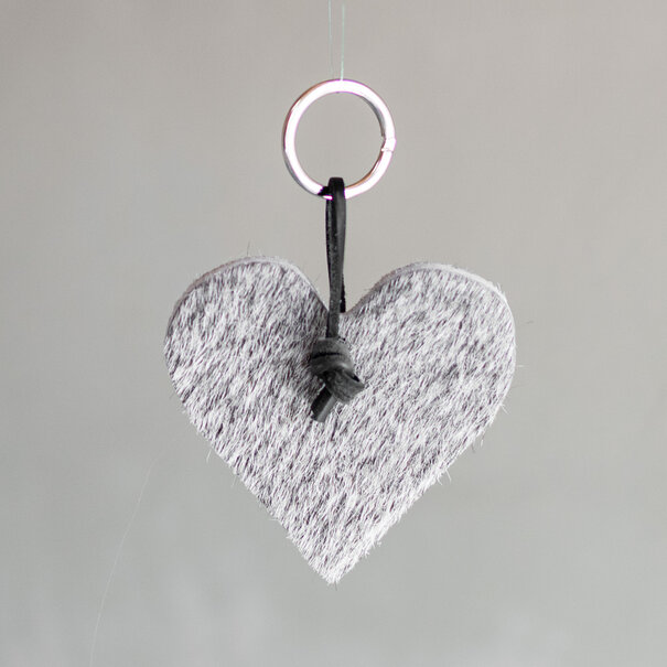 Van Buren seit 1861 Schlüsselanhänger Herz - Grau