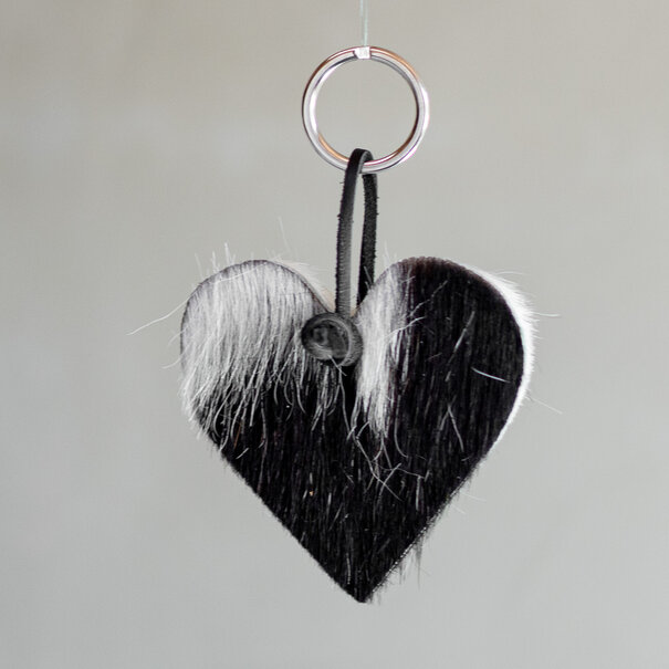 Van Buren seit 1861 Schlüsselanhänger Herz - Schwarz/weiß