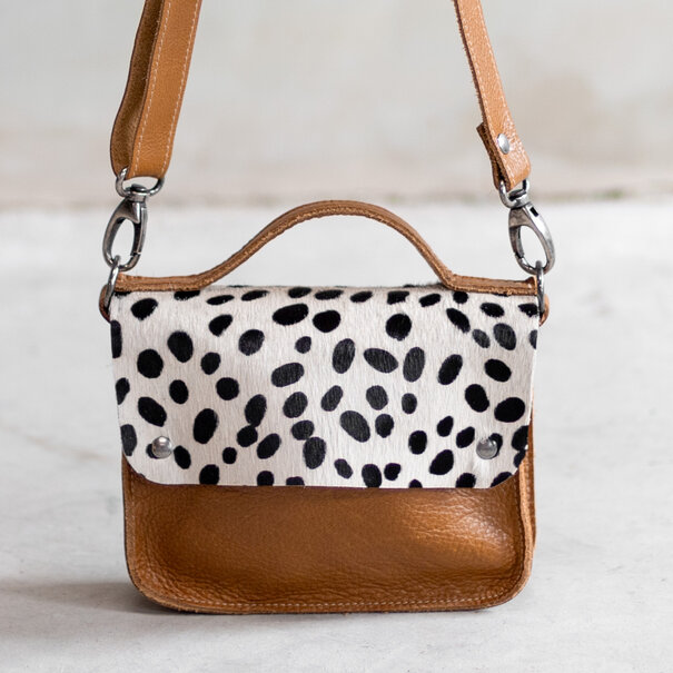 Van Buren seit 1861 Tasche Maren - Cognac/Dalmatiner front