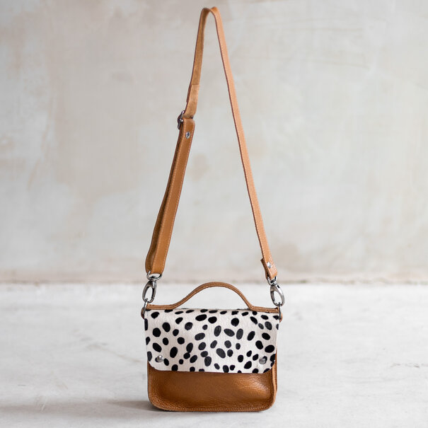 Van Buren seit 1861 Tasche Maren - Cognac/Dalmatiner front