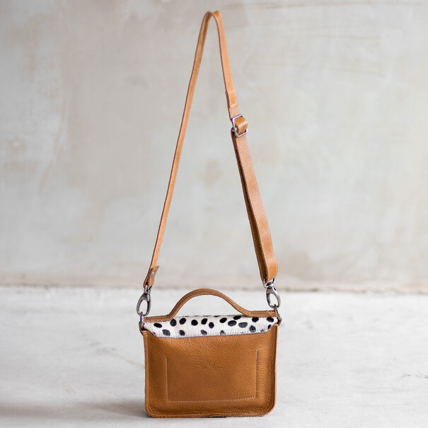 Van Buren seit 1861 Tasche Maren - Cognac/Dalmatiner front