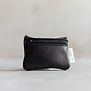Brieftasche mit Reißverschluss - Schwarzes Leder