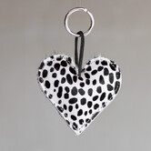 Schlüsselanhänger Herz gefüllt - Mini dalmatiner