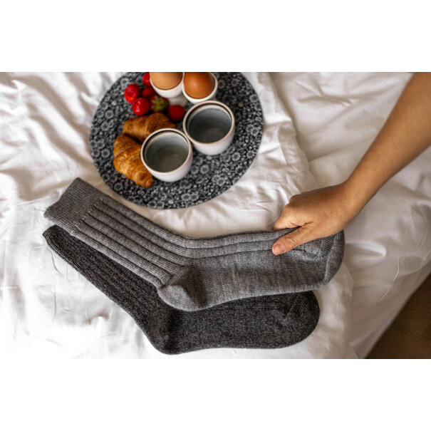 Van Buren seit 1861 Wollsocken Sid - Grau