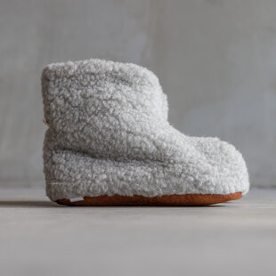Hausschuhe aus Wolle Sami - Grau