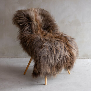 Isländisches Schaffell Rost-Braun - ca. 133x90cm - XXL - SVV-526