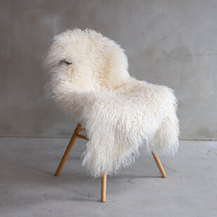 Gelocktes Schaffell Weiß - ca. 120x73cm - SVV-505