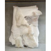 Einzigartig fotografiertes Schaffell-Multilayer-Teppich Melange ca. 180x120cm - SKM-121