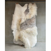 Einzigartig fotografiertes Schaffell-Multilayer-Teppich Melange ca. 180x120cm - SKM-120