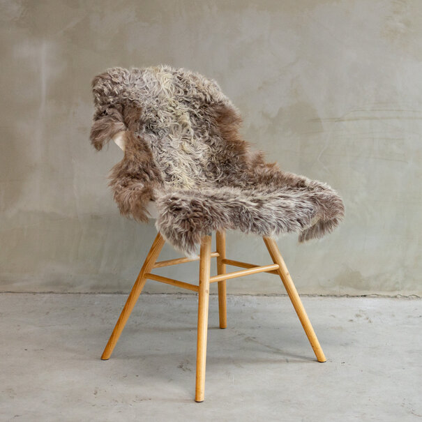 Van Buren seit 1861 Einzigartig fotografiertes Tibetisches meliertes Schaffell ca. 95x65cm - SVV-595