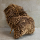 Einzigartig fotografiertes Isländisches rostbraunes Schaffell XXL ca. 150x100cm - SVV-614