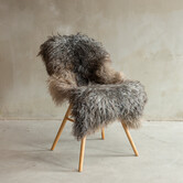 Einzigartig fotografiertes Gotland Naturgraues Schaffell - ca. 123x70cm - SVV-653