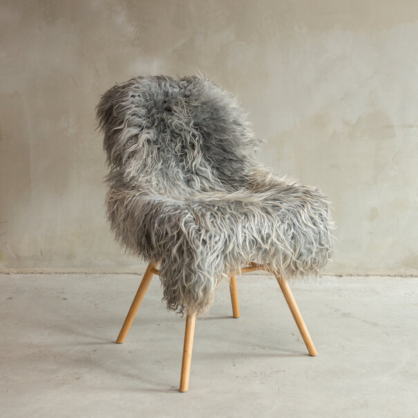 Van Buren seit 1861 Einzigartig fotografiertes Gotland Naturgraues Schaffell - ca. 110x70cm - SVV-651