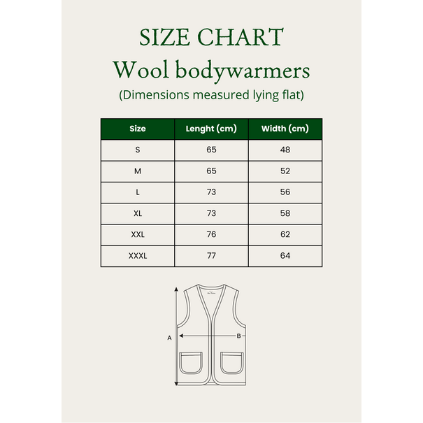 Van Buren seit 1861 Wollweste Taru Off-White - 6 Größen - S bis XXXL