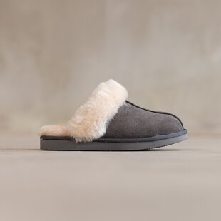 Lammfell-Slippers Lumi Grau - Größe 37 bis 43