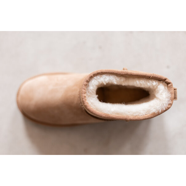 Van Buren seit 1861 Lammfell Boots Vesper mit robuster Gummisohle für draußen