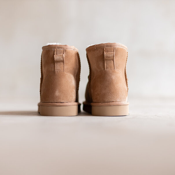 Van Buren seit 1861 Lammfell Boots Vesper mit robuster Gummisohle für draußen