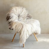 Einzeln fotografiertes Schaffell Meliert XXL - 159x88 - SVV-705