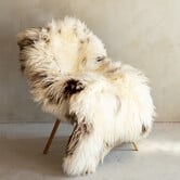 Einzeln fotografiertes Schaffell Meliert XXL - 137x74 - SVV-706